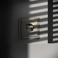 Розетка встраиваемая VOLTUM S70 с заземлением 16А, (шелк)