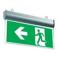 Светильник "Световой указатель" 220V 3W 10LED  серый MBD-089BG  Е-10 двухсторонний