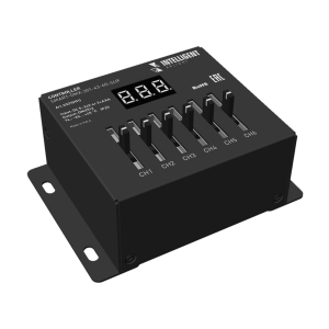 INTELLIGENT ARLIGHT Контроллер SMART-DMX-301-43-6G-SUF Black (5-24V, Console) (IARL, IP20 Металл, 5 лет)