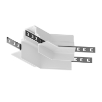 Угол-соединитель 135° Gravity встраиваемый белый для встраиваемой трековой системы Technical TRA010CLO-42W