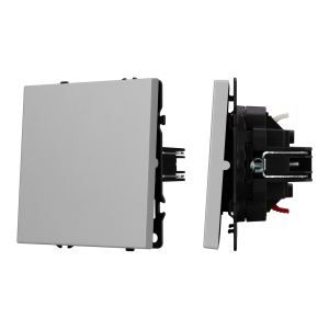 ARL NOBE Выключатель звонковый 1 кл софт-тач никель SWT-MKR1-SFPL-IS (250V, 10A) (Arlight, -)