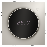 Терморегулятор электронный VOLTUM S70 с индикацией и датчиком, для теплого пола, (кашемир)