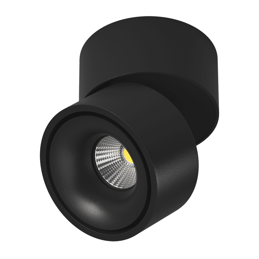 Светильник DesignLed MJ-1002, поворотный, черный, Теплый белый (3000К)