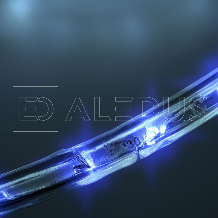 Дюралайт ALEDUS, 220 В, 13 мм, бухта 100 м, синий