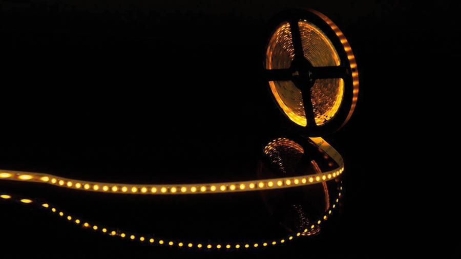 Лента светодиодная SWG SWG3120, со скотчем 3М, IP20, желтый