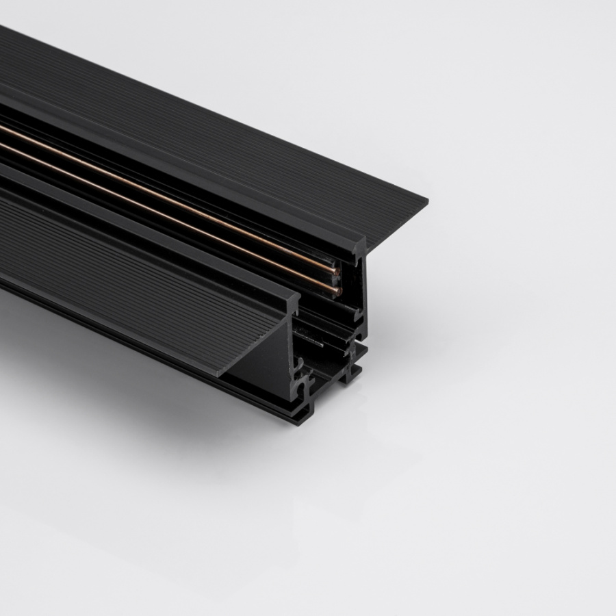 SY-LINK-20T2S-2-BL, шинопровод встраиваемый низкопрофильный под шпаклевку, 48В, черный, 2м