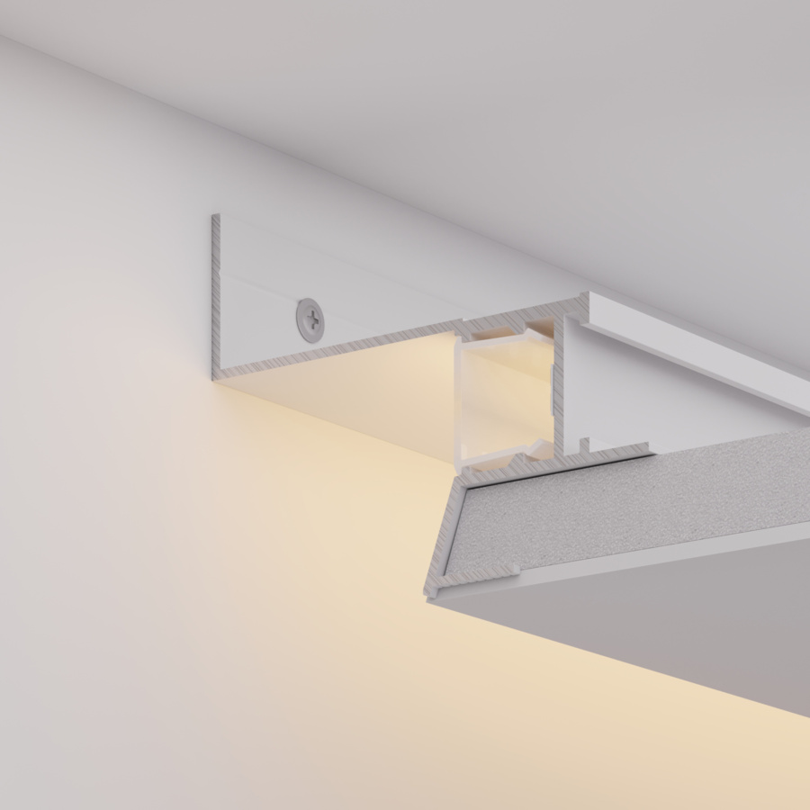 Профиль СEIL-S18-SHADOW-SIDE-3000 WHITE (Arlight, Алюминий)