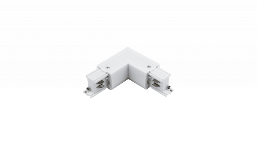 L-коннектор для трехфазного трека, левый, белый