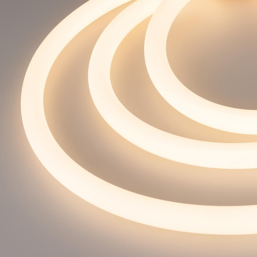 Лента герметичная MOONLIGHT-TOP-A336-D25mm 48V Warm3000 360deg (12.5 W/m, IP65, 2835, 20m, wire x1) (Arlight, Вывод прямой, 3 года)