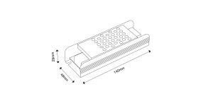 Компактный блок питания в металлическом корпусе, IP20, 100W, 24V, YA-100-24