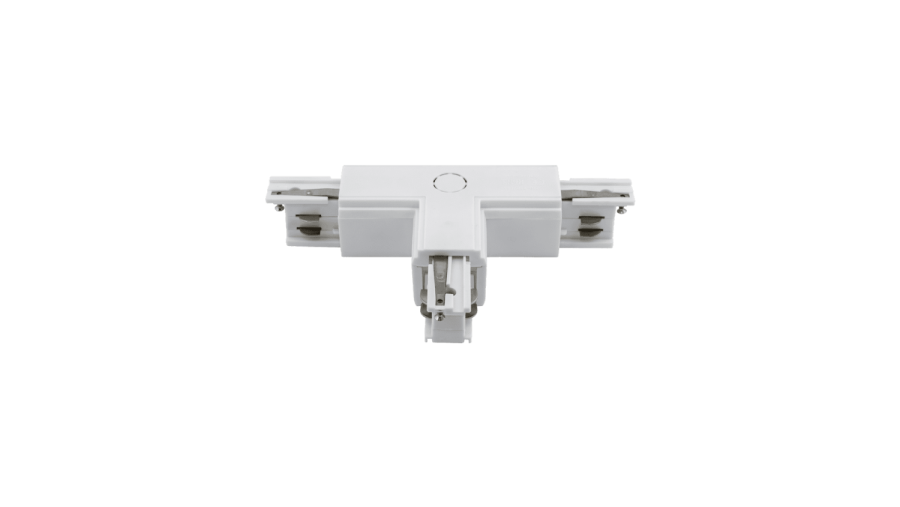 T-коннектор для трехфазного трека, правый, белый