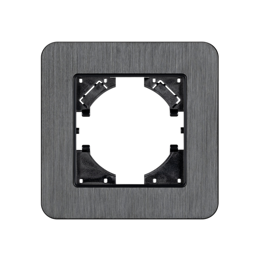 Рамка алюминиевая FRM-AKIRY-AL-1-BK (Arlight, -)