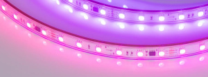 Лента герметичная SPI-PFS-B60-12mm 24V RGB-PX6-BPT (12 W/m, IP68, 5060, 5m) (Arlight, бегущий огонь)