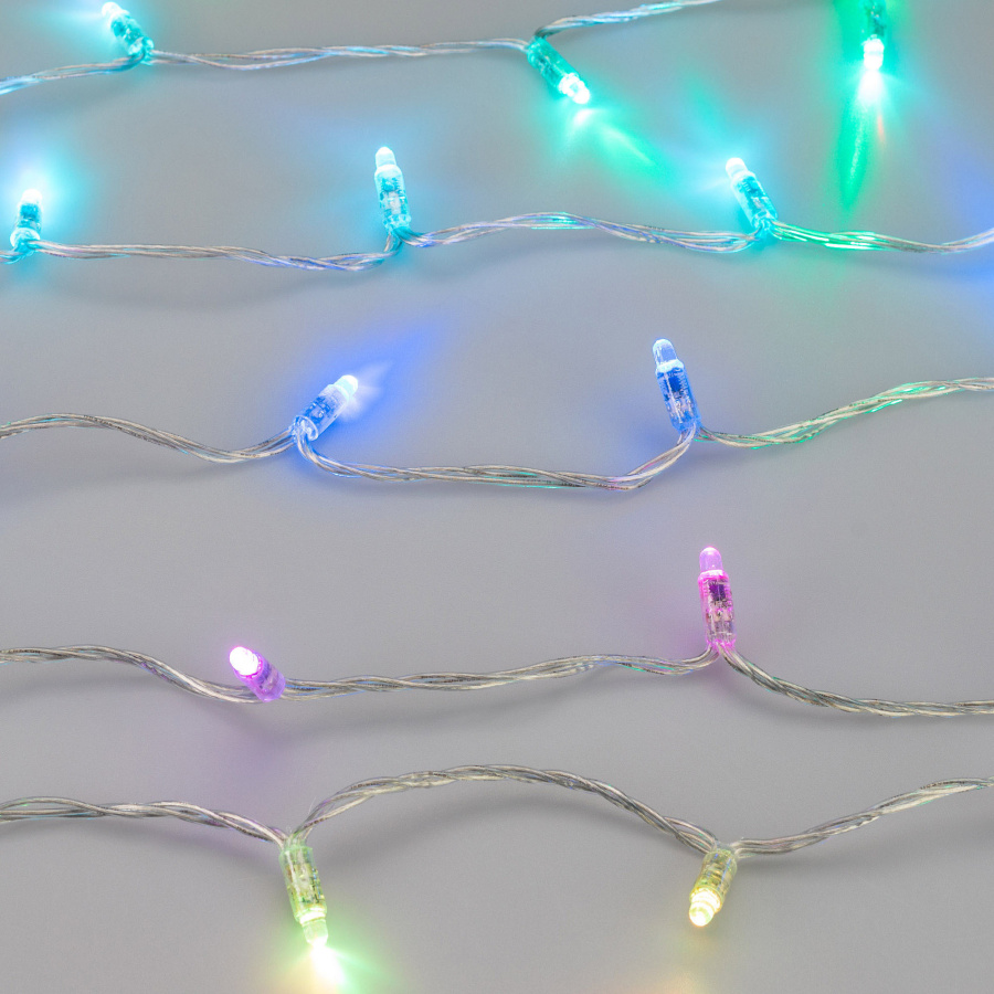 Светодиодная гирлянда ARD-STRING-CLASSIC-9000-CLEAR-60LED-LIVE RGB-SPI (12V, 40W) (Ardecoled, IP65, 1 год)