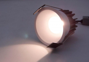 Светильник светодиодный круглый  S9612 COB Led  12W 3CCT. Цвет: белый