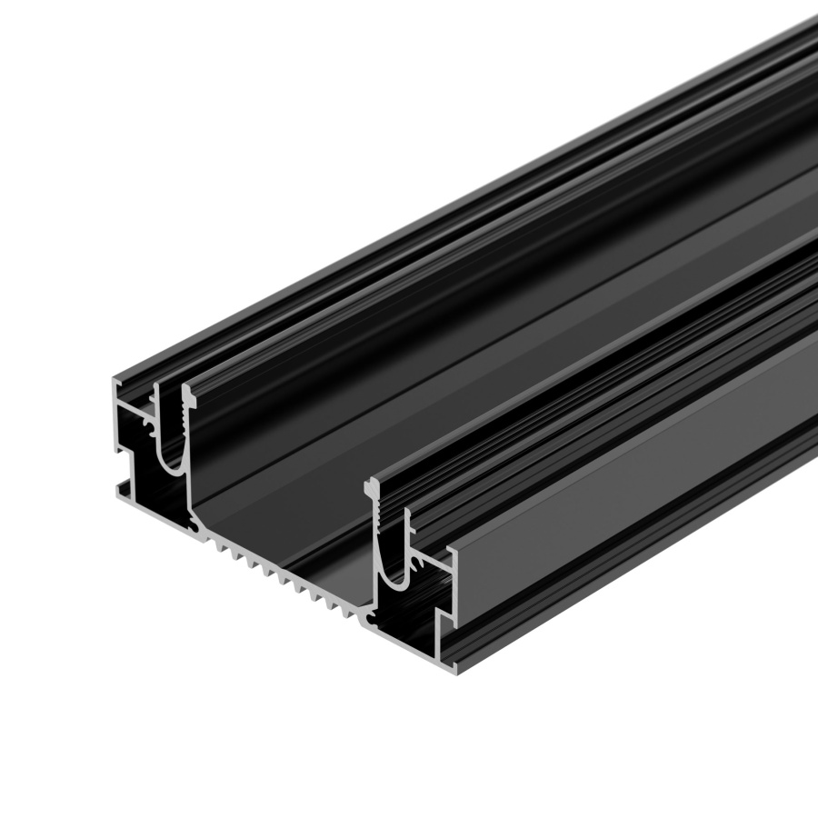 Профиль STRETCH-41-CEIL-CENTER-2000 BLACK (Arlight, Алюминий)