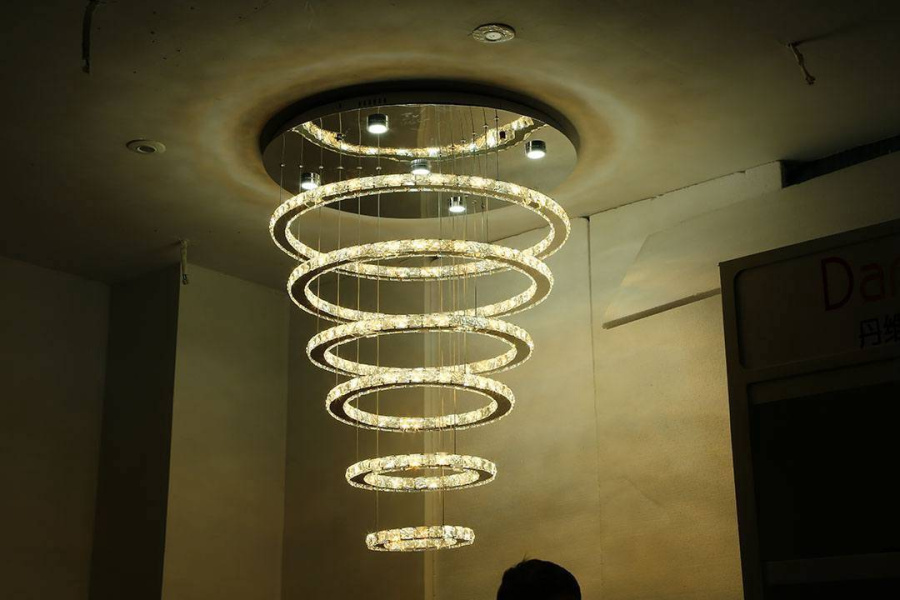 Люстра светодиодная хрустальная DW-8701