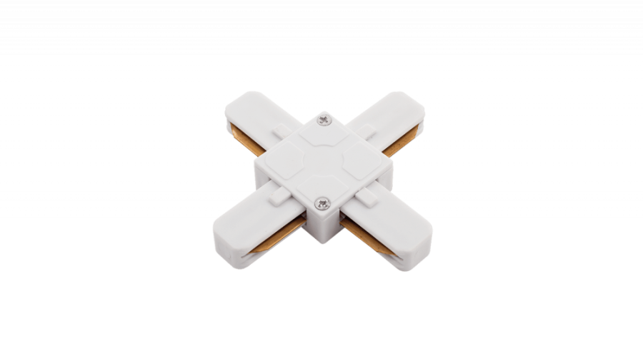 X-Коннектор для однофазного накладного трека, белый