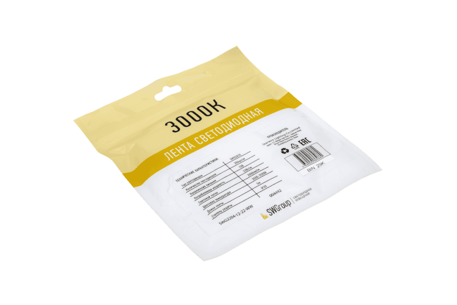 Лента светодиодная SWG SWG2204, теплый белый