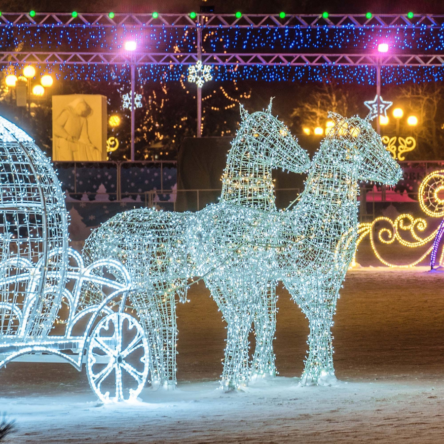 Светодиодная гирлянда ARD-STRING-CLASSIC-10000-CLEAR-100LED-STD WHITE (230V, 7W) (Ardecoled, IP65)