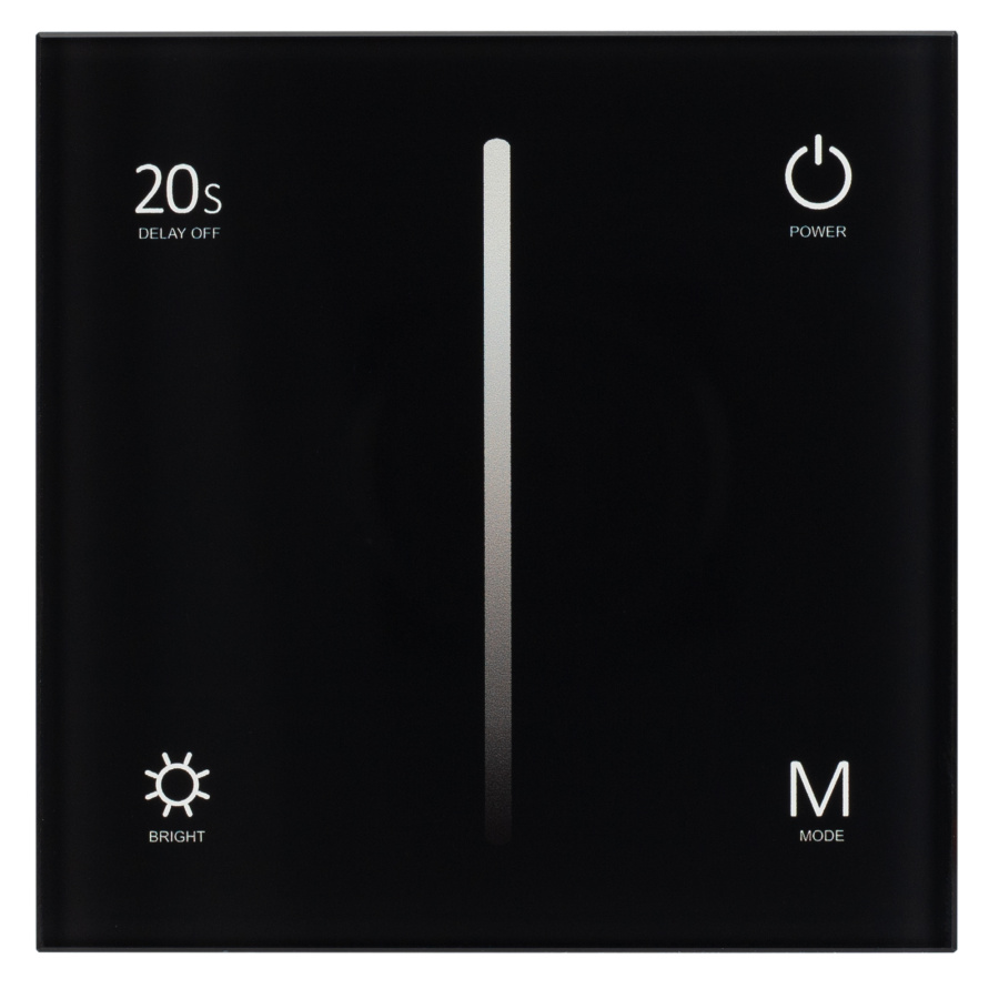 Панель SMART-P35-DIM-IN Black (230V, 0-10V, Sens, 2.4G) (Arlight, IP20 Пластик, 5 лет)