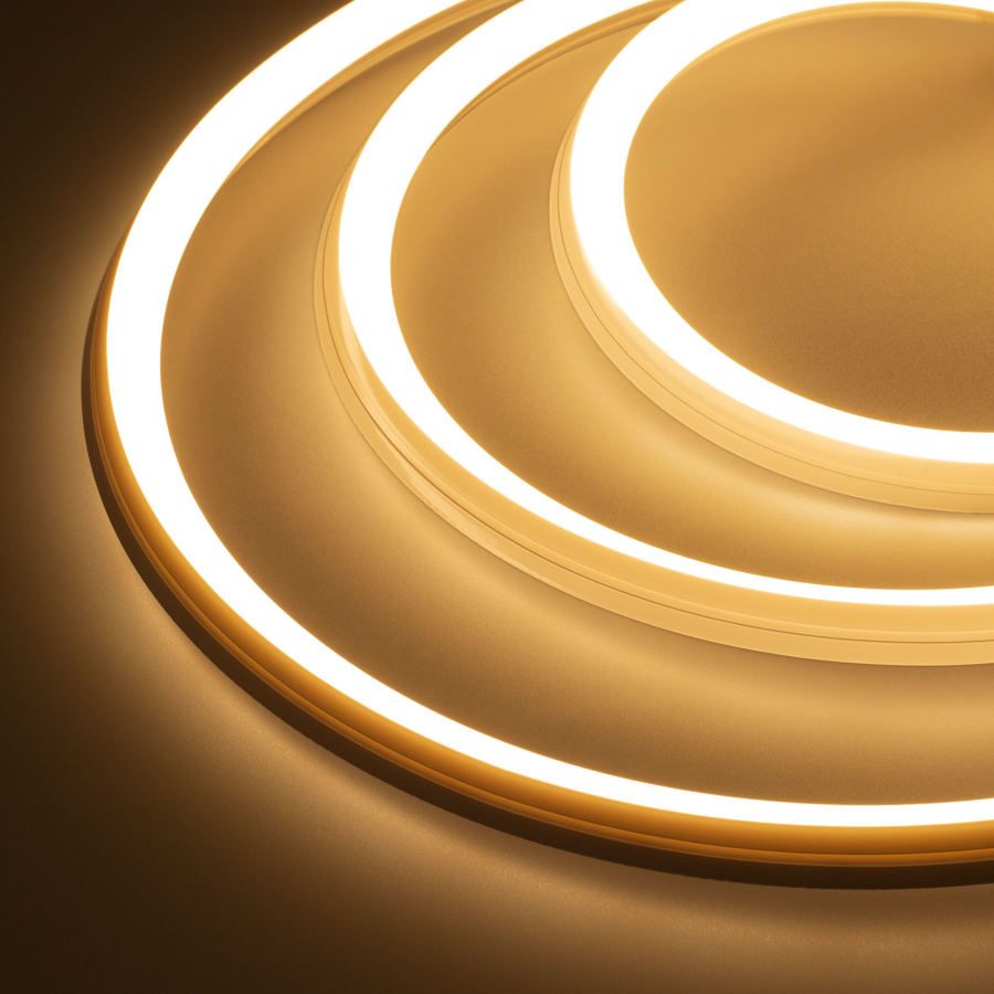 Лента герметичная MOONLIGHT-3D-A168-15x15mm 24V Warm3000 (7.2 W/m, IP67, 2835, 5m, Wire x1) (Arlight, Силикон)