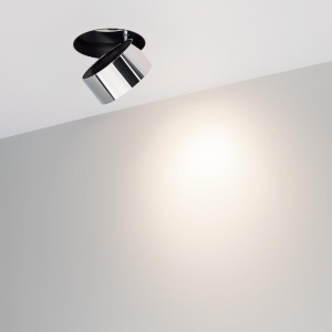 Светильник SP-PLURIO-BUILT-TRIMLESS-R120-9W Day4000 (BK-CHR, 36 deg, 230V) (Arlight, IP20 Металл, 3 года)