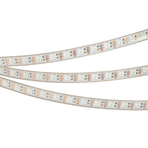 Лента герметичная SPI-P-B60-12mm 12V RGB-PX1-BPT (8 W/m, IP66, 5060, 5m) (Arlight, бегущий огонь)