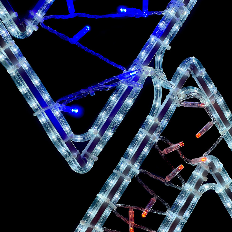 Светодиодная Консоль «Ромбы», 80 x 180 см, Разноцветная, 220В