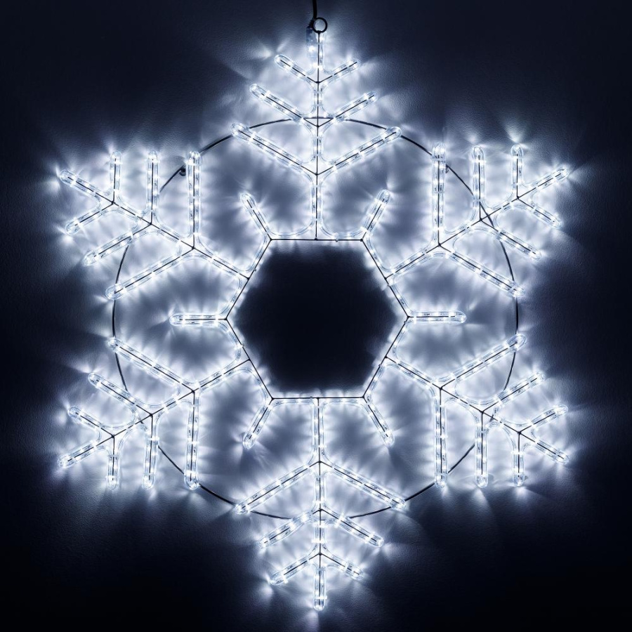Фигура светодиодная ARD-SNOWFLAKE-M10-1000x900-504LED White (230V, 31W) (Ardecoled, IP65)