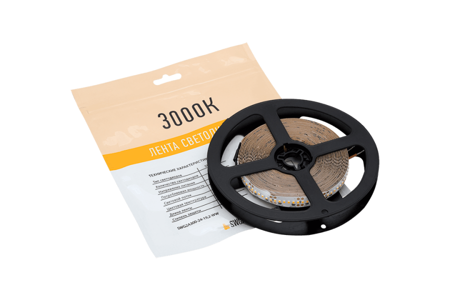 Лента светодиодная SWG SWG2A300, теплый белый