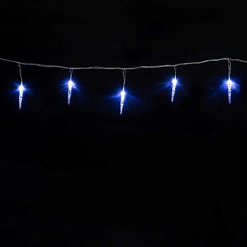 Гирлянда Сосульки 4м Белые 12см 24В, 16LED, Провод Прозрачный ПВХ, IP54