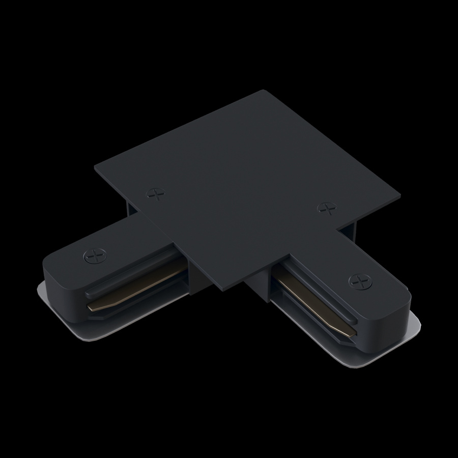 Коннектор L-образный Unity встраиваемый черный для встраиваемой трековой системы Technical TRA002CL-11B