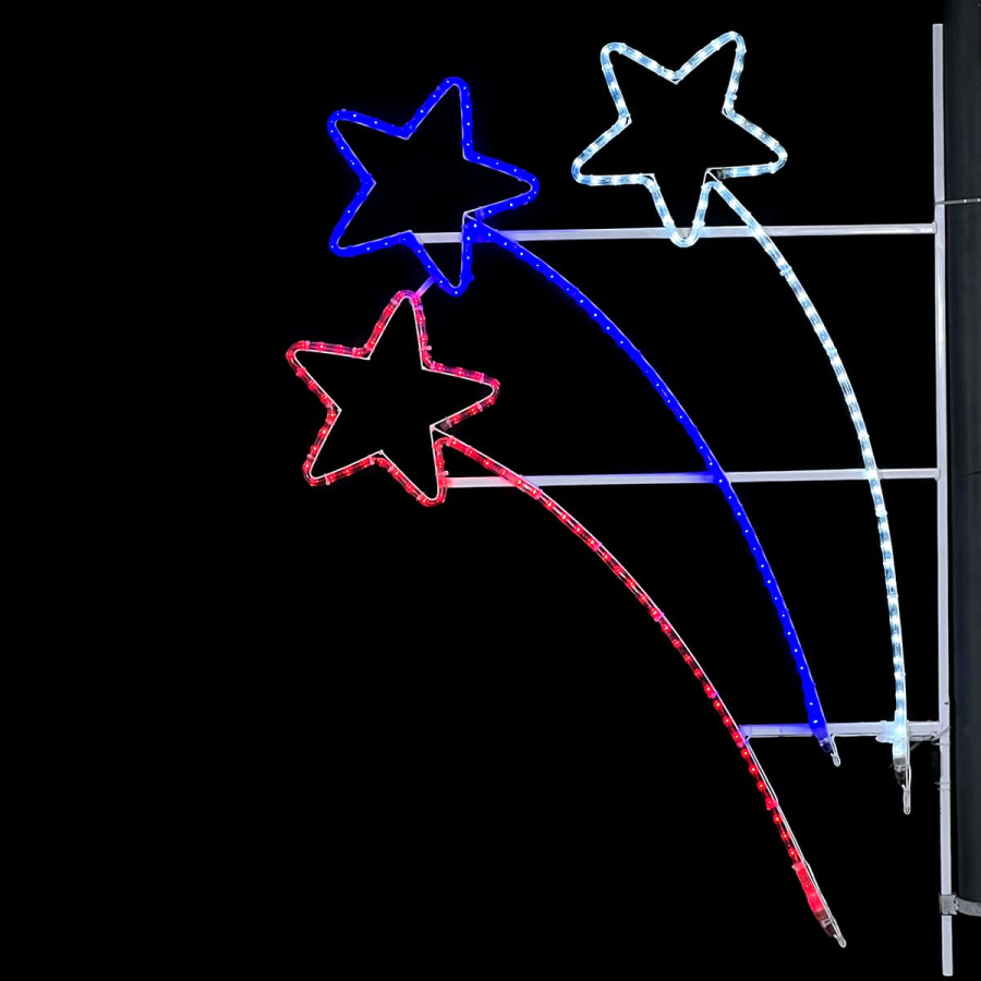 Светодиодная Консоль "Три кометы" 90 x 140 см, Триколор, 220В