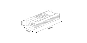 YA-100-24-TR, блок питания с TRIAC диммированием IP20, 100Вт, 24В