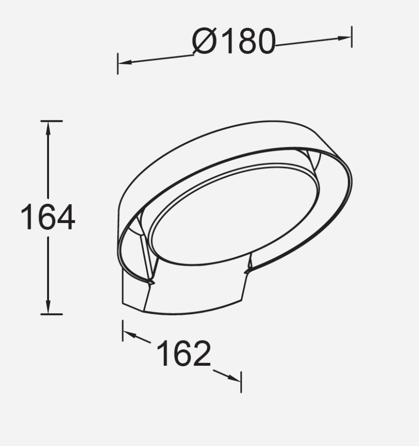Настенный светильник W2057-3K Gr