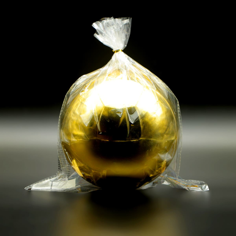 Шар на Елку Светло-Золотой, Ø20 см