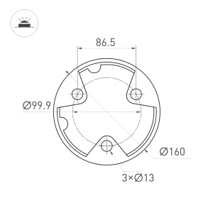 Светильник LGD-LANDMARK-BOLL-H1000-20W Warm3500-MIX (GR, 300 deg, 230V) (Arlight, IP65 Металл, 5 лет)