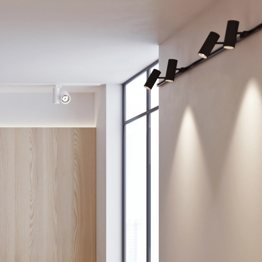 Светильник SP-POLO-TRACK-LEG-R65-8W Warm3000 (WH-WH, 40 deg) (Arlight, IP20 Металл, 3 года)