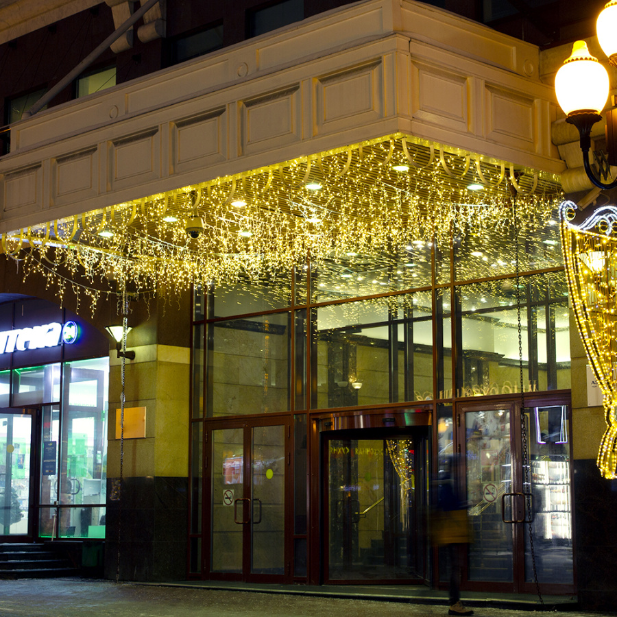 Светодиодная гирлянда ARD-EDGE-CLASSIC-2400x600-WHITE-88LED-STD WARM (230V, 6W) (Ardecoled, IP65)