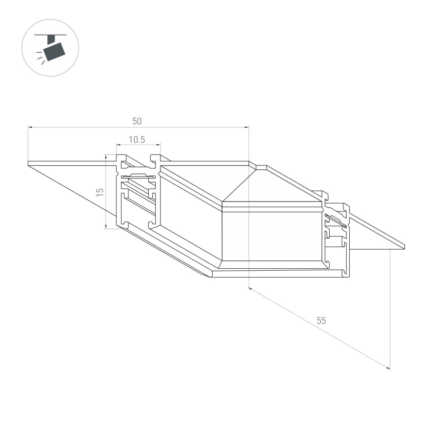 Коннектор угловой MAG-MICROCOSM-CON-FDW-L90 (BK) (Arlight, IP20)
