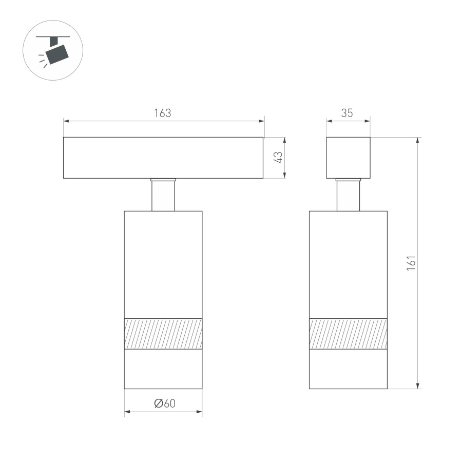 Светильник MAG-SPOT-ZOOM-45-R60-15W Day4000 (BK, 15-50 deg, 24V) (Arlight, IP20 Металл, 5 лет)