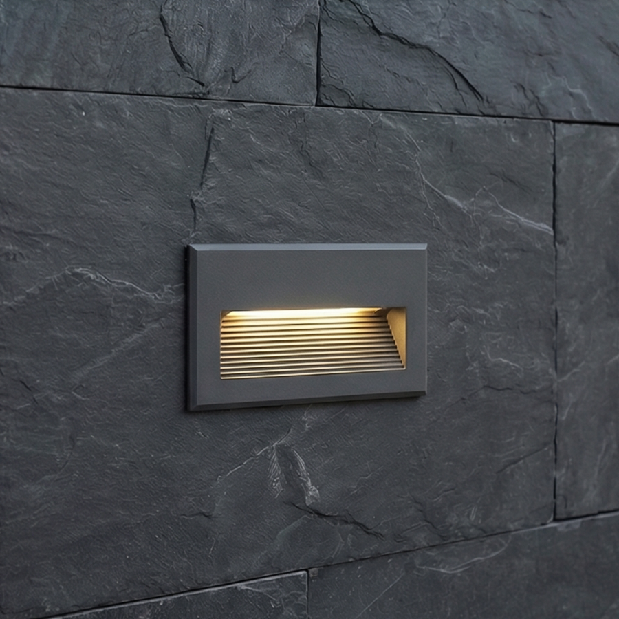 Светильник G2256 наcтенный  встраиваемый серый  220V 4W Led