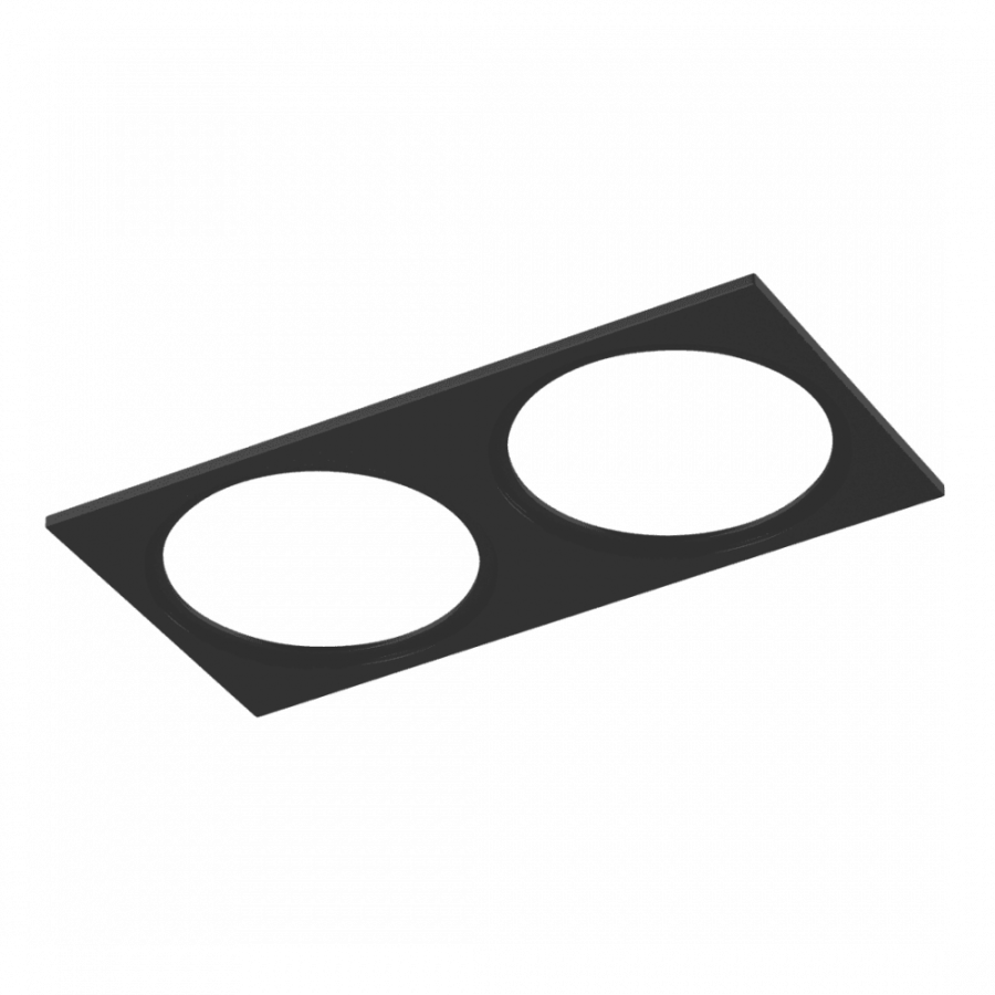 Рамка для светильника MJ, двойная, черный
