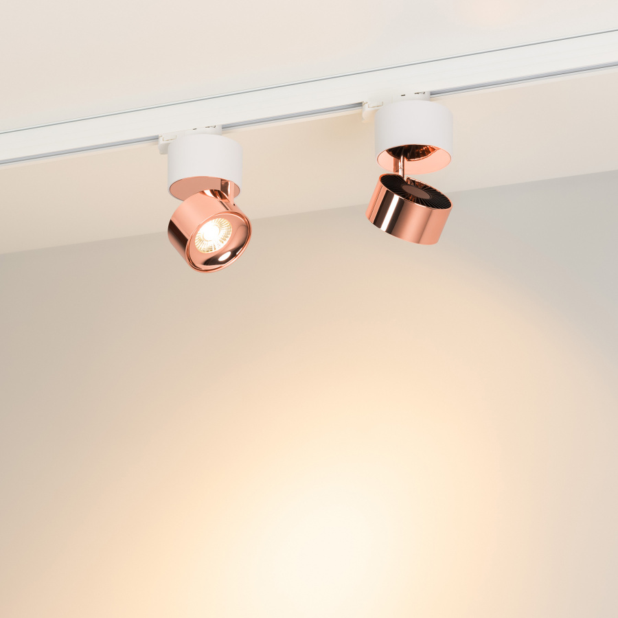 Светильник SP-PLURIO-TRACK-4TR-R77-9W Warm3000 (WH-COP, 36 deg, 230V) (Arlight, IP20 Металл, 3 года)