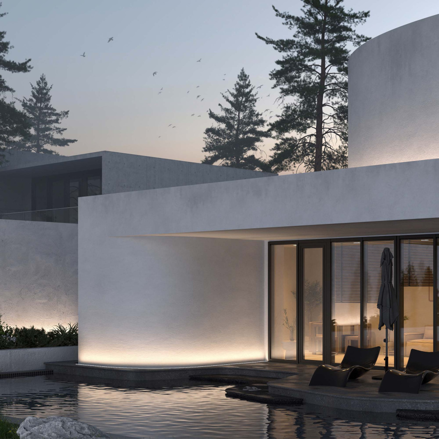 Лента герметичная MOONLIGHT-TOP-X280-20x20mm 24V Warm3000 (10 W/m, IP67, 15m, wire x1) (Arlight, Вывод боковой, 5 лет)