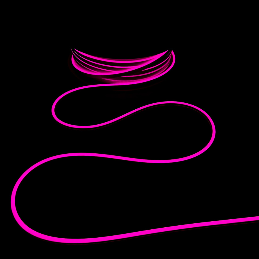 Односторонний Гибкий Неон 8х16мм Розовый 12В, IP65