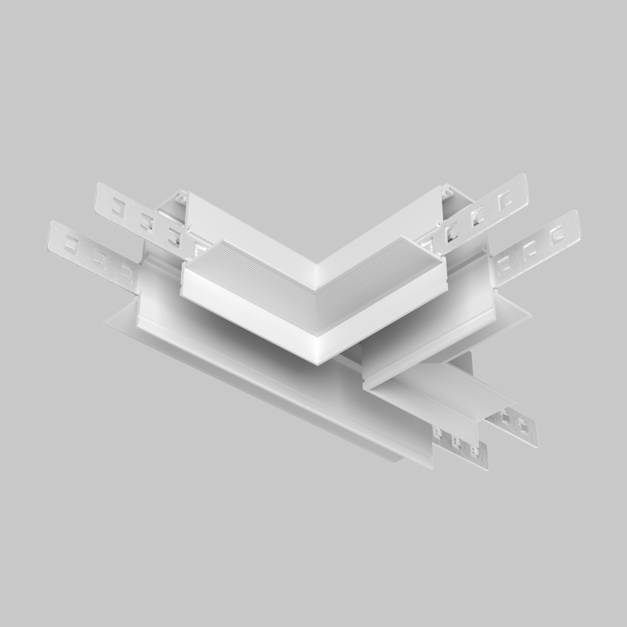 Коннектор Т-образный Exility встраиваемый под ГКЛ 12,5 мм, белый, для встраиваемой трековой системы Technical TRA034CT-42.12W