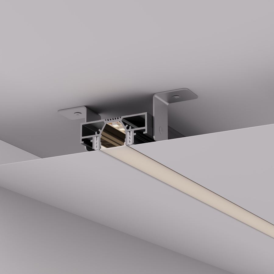 Профиль STRETCH-20-CEIL-D-CENTER-2000 BLACK (Arlight, Алюминий)