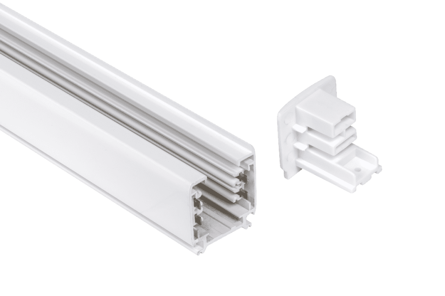 Шинопровод трехфазный, белый, 2м